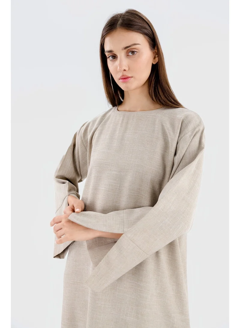 Ophelia  Linen Pocket Abaya for Women – Handcrafted UAE | Original Ophelia Design | Modest Wear for Women | Best Price UAE